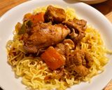 รูปขั้นตอนการทำที่ 7 ของ บะหมี่น่องไก่หม่าล่าเสฉวน