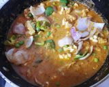 A picture of step 9 of Veg kolapuri.