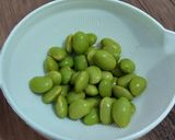 Foto langkah ke 2 dari resep MPASI Pure Kedelai Edamame baby Darell 6mo 👶🏻💚.