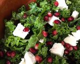 A picture of step 4 of Roots and kale salad.