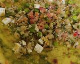 A picture of step 4 of Besan paneer chila.