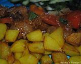 A picture of step 16 of Persian lamb kidneys with tomato sauce.