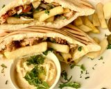 A picture of step 8 of Shawarma Pockets (Middle Eastern style).