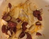 Une image de l'étape 2 de Fèves et Courgettes au Chorizo.