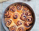 Foto langkah ke 5 dari resep Chocolate Rolls Bread (Roti Coklat Gulung).