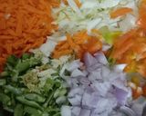 A picture of step 2 of Chinese Bhel.