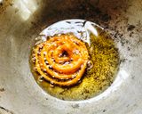 A picture of step 7 of Instant jalebi 😋😋😋.