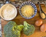 A picture of step 1 of Whole Wheat Broccoli Burgers in Air Fryer.