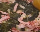 Rizottó dél-tiroli speck sonkával, friss spenóttal, és Gorgonzola sajttal recept fázis 2 fotója