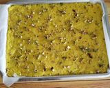 A picture of step 9 of Kesar Kalakand.