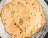 A picture of step 3 of Cream cheese Cheela Sandwich.