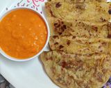A picture of step 9 of Puran Poli.