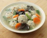 Foto langkah ke 10 dari resep Sup Bakso Lohua Ayam / Bakso Rambutan Devina Hermawan.