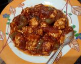 A picture of step 7 of पनीर चिल्ली (panner chilli recipe in hindi).