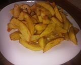 A picture of step 4 of Baked Potatoes wedges.