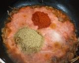 A picture of step 4 of Paneer Jalfrezi.