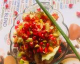 A picture of step 3 of Pomegranate veggie Salad.