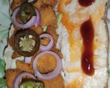 A picture of step 3 of Chicken Tender Pops Burger 🍔🍔.