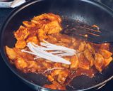 รูปขั้นตอนการทำที่ 12 ของ ข้าวหน้าไก่ผัดกิมจิ