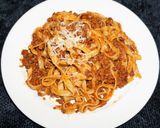 A picture of step 4 of AUTHENTIC BOLOGNESE SAUCE WITH PASTA. JON STYLE.
