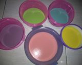 Foto langkah ke 2 dari resep Mochi Kacang Rainbow.