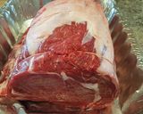 A picture of step 1 of "Rule of 5" Prime Rib.