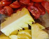 Hình bước làm 1 của món Canh thịt băm nấu cà chua, dứa