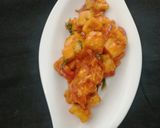 A picture of step 8 of Chilli Tofu.