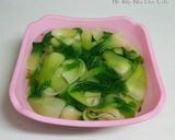 Hình bước làm 3 của món Cải Chíp Trộn Tương Đậu 청경채 무침