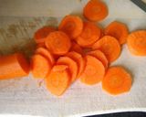 A picture of step 1 of Salmon with vegetables.
