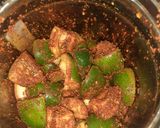 A picture of step 4 of Raw mango pickle.