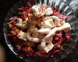 A picture of step 2 of Beetroot sandwich.