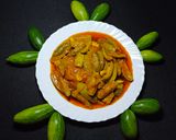 A picture of step 4 of Parwal Sabji.