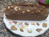 Budín de algarroba con frutos secos