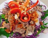 Hình bước làm 4 của món Gỏi bò bắp cải tím