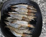Hình bước làm 1 của món Tôm nướng phô mai bằng nồi chiên không dầu