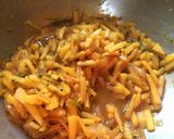 A picture of step 5 of Bengali Aloo Pyaaz Chocchori.