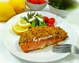 Foto langkah ke 7 dari resep Grilled lemon Salmon with Salsa #SeafoodFestival.