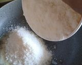 A picture of step 2 of Coconut milk barfi.