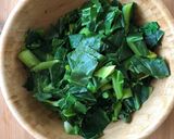 A picture of step 4 of Lemon spring greens 🍋.
