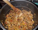 A picture of step 6 of Instapot Chicken Burrito Bowls.