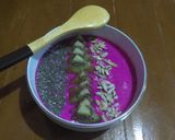 Foto langkah ke 2 dari resep Smootie Bowl Buah Naga.