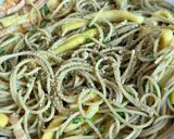 Une image de l'étape 4 de Spaghetti sautés aux lardons & courgettes au curcuma.