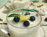 A picture of step 5 of Semifreddo with Meringue, Elderflower Syrup, and Lemon.