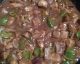 A picture of step 4 of Chicken shashlik restaurant style.