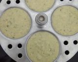 A picture of step 3 of Moong and urad daal idli fry.