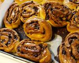 A picture of step 12 of Vegan Friendly Hazelnut and Chocolate 'Chelsea Buns'.