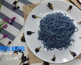 Foto langkah ke 8 dari resep MITEL BUTEL (Mie Telur Bunga Telang).