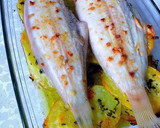 Foto del paso 9 de la receta: Lenguados al horno con patatas y vinagreta de salsa teriyaki