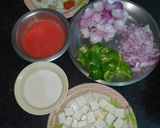 A picture of step 1 of Dhaba Style Paneer Do Pyaji.